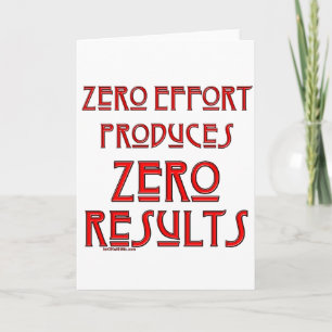 Tarjeta Esfuerzo cero…