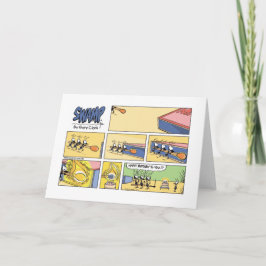 Tarjeta Esfuerzo del equipo del cumpleaños de la hormiga