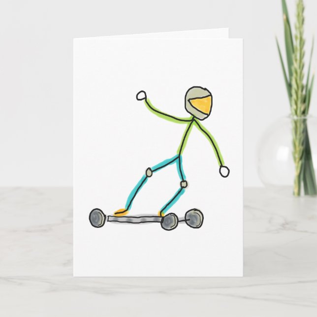 Tarjeta Esk8 Stickman (Anverso)
