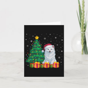 Tarjeta Eskimo Estadounidense feo Santa Hat Navidades sí
