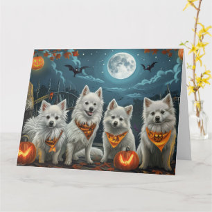 Tarjeta Eskimo Halloween Estadounidense Spooky