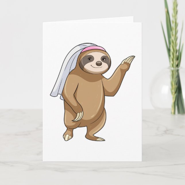 Tarjeta Eslogan como novias con velo (Anverso)