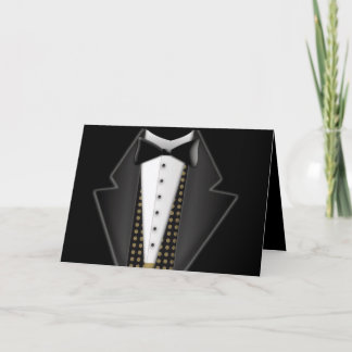 Tarjeta Esmoquin totalmente formal
