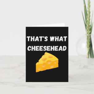 Tarjeta Eso es lo que Cheesehead - Gracioso Fútbol en Gree