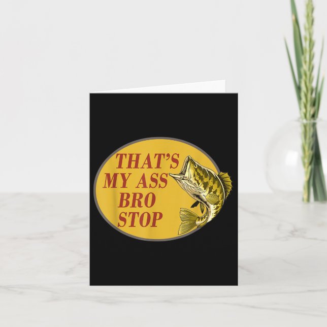 Tarjeta Eso es lo que mi hermano deja de pescar. (Anverso)