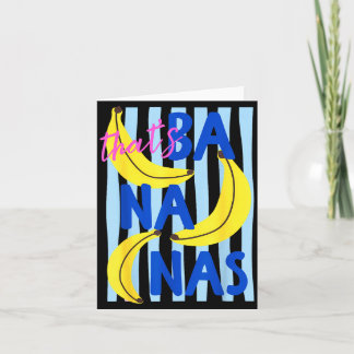 Tarjeta Eso Es Plátanos Humor De Frutas Divertido Retro Ve
