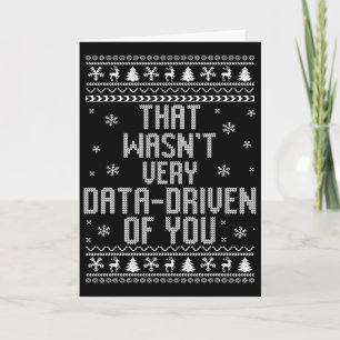 Tarjeta Eso no fue muy basado en datos de ti Navidad Xmas
