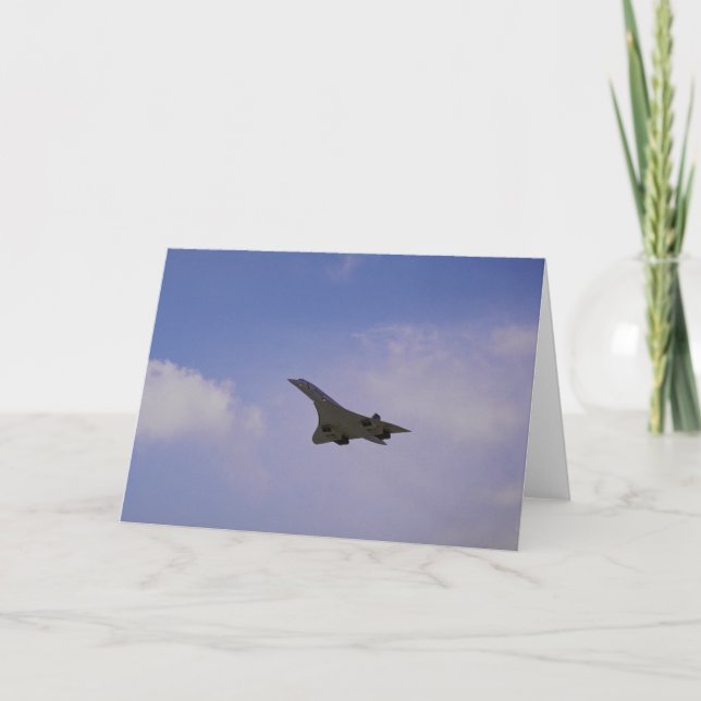 Tarjeta Espacio aéreo británico/Aerospatiale Concorde en (Anverso)