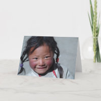 Espacio en blanco de Notecard- del chica de la