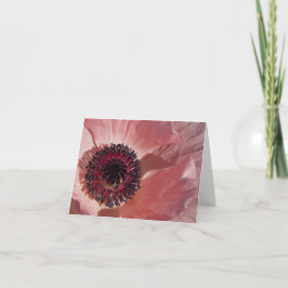 Tarjeta Espacio en blanco Notecard de la amapola del
