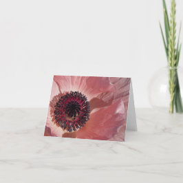 Tarjeta Espacio en blanco Notecard de la amapola del