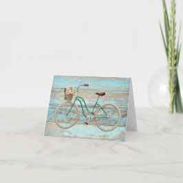 Tarjeta Espacio en blanco Notecard de la bicicleta del