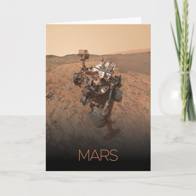 Tarjeta Espacio exterior, Sistema solar, Marte del planeta (Anverso)