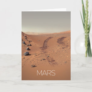Tarjeta Espacio exterior, Sistema solar, Marte del planeta