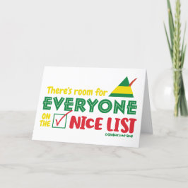 Tarjeta Espacio para todos los Navidades de la lista de Ni