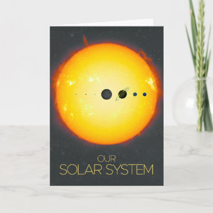 Tarjeta Espacio ultraterrestre, sistema solar, sol y plane