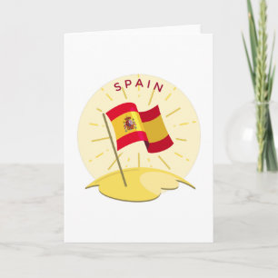 Tarjeta España Bandera Española España Sun Travel Gift