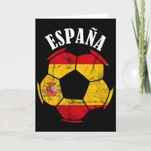 Tarjeta España España Bandera España Jugador de fútbol Org