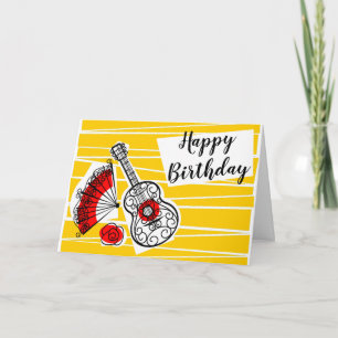 Tarjeta España Souvenirs Birday Textos paisaje
