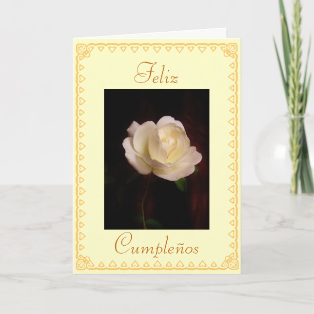 Tarjeta Español: Cumpleaños Cumpleanos (Anverso)