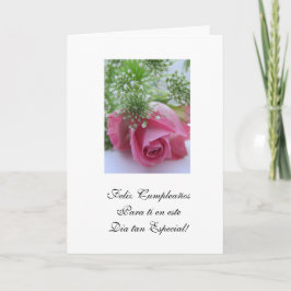 Tarjeta Español: Cumpleanos/Cumpleanos