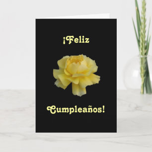 Tarjeta Español: Cumpleaños de Feliz Cumpleaños-