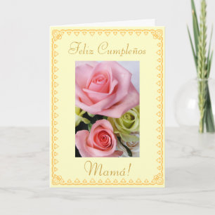 Tarjeta Español: Cumpleanos/Mamá, cumpleaños de mamá
