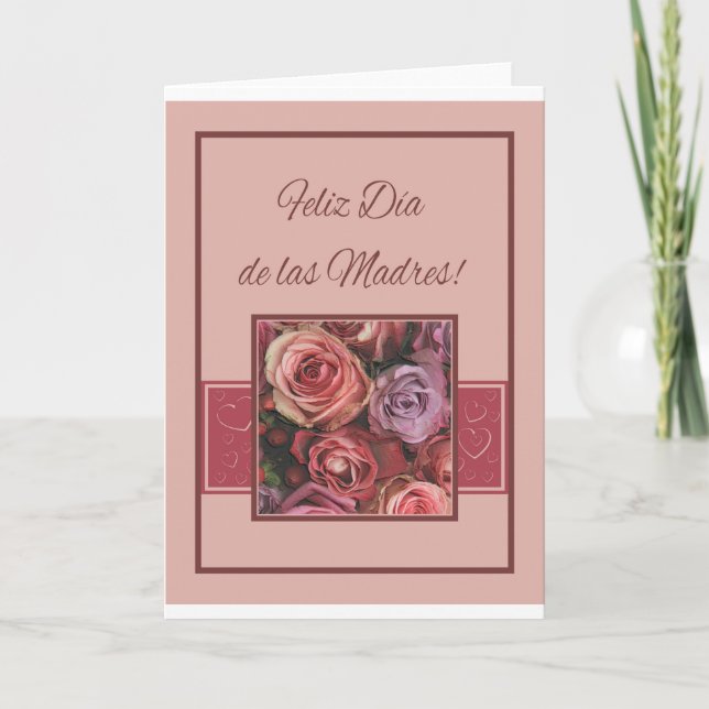 Tarjeta Español Feliz Día de la Madre (Anverso)