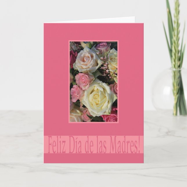 Tarjeta Español Feliz Día de la Madre (Anverso)