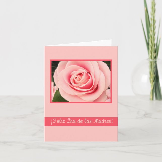 Tarjeta Español Feliz Día de la Madre (Anverso)
