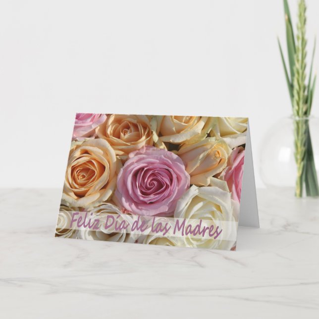 Tarjeta Español Feliz Día de la Madre (Anverso)