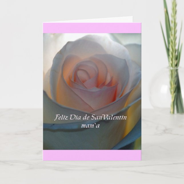 Tarjeta española de la mamá de la tarjeta del día (Anverso)