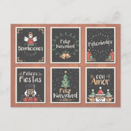 TARJETA ESPAÑOLA DE NAVIDADES FELIZ NAVIDAD