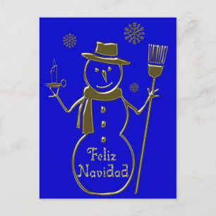 Tarjeta española Feliz Navidad de las Felices