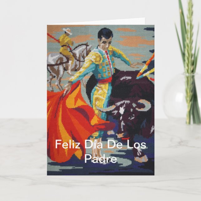 Tarjeta española Matador Feliz Día De Los Padre (Anverso)