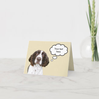 Tarjeta española Springer personalizada