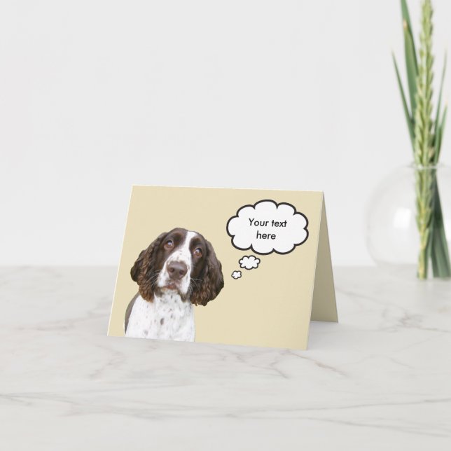 Tarjeta española Springer personalizada (Anverso)