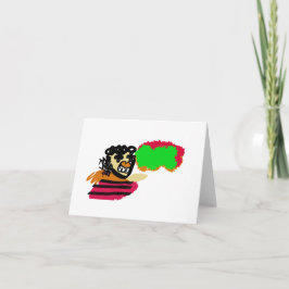 Tarjeta Espantapájaros alegría