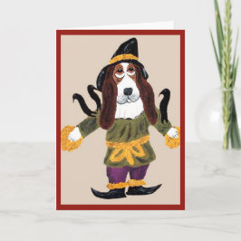 Tarjeta Espantapájaros Basset Hound