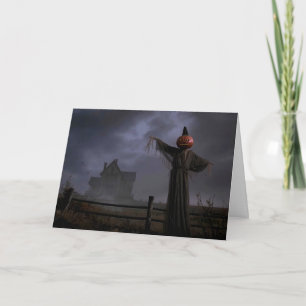 Tarjeta Espantapájaros junto a la valla