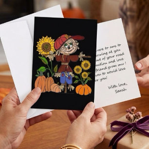 Tarjeta Espantapájaros Super Adorable