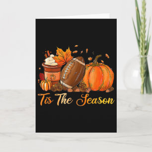 Tarjeta Especia de Calabaza Pie Es La Temporada Otoño Día 
