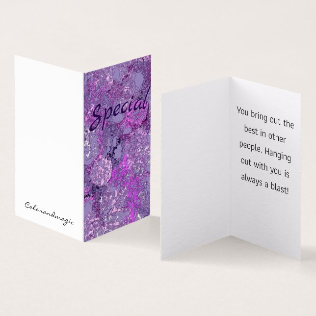 Tarjeta Especial (Interior y exterior)