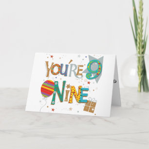 TARJETA ESPECIAL **9** DESEOS DE CUMPLEAÑOS