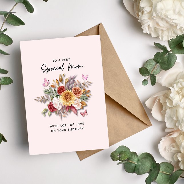 Tarjeta especial de cumpleaños de mamá (Subido por el creador)