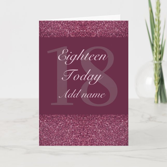 Tarjeta especial de cumpleaños personalizada 18 (Anverso)
