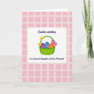 Tarjeta especial de deseos de Pascua para hija