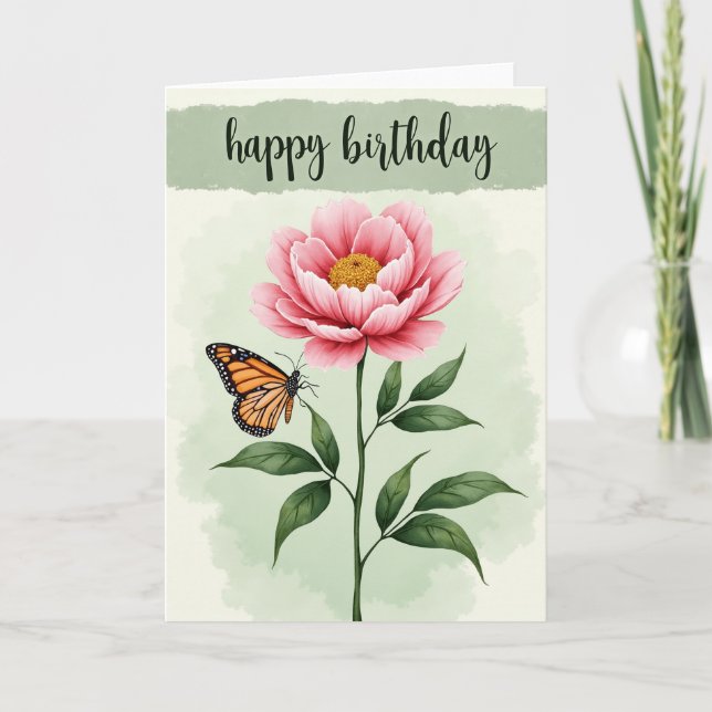 Tarjeta especial de flor de fucsia (Anverso)