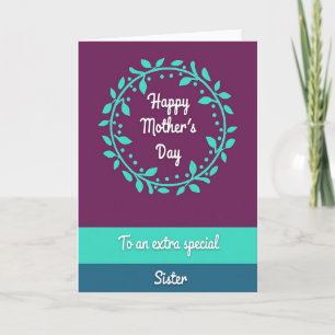Tarjeta Especial de Hermana Rayada