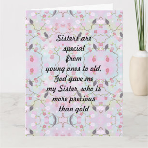 Tarjeta Especial de Hermanas